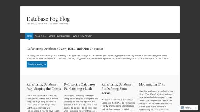 Database Fog blog