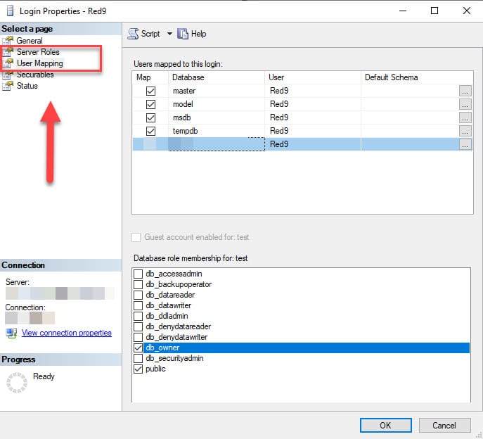 Figure 1 - Login properties